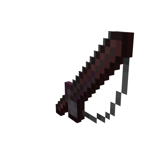 Netherite rod, voxel model preview