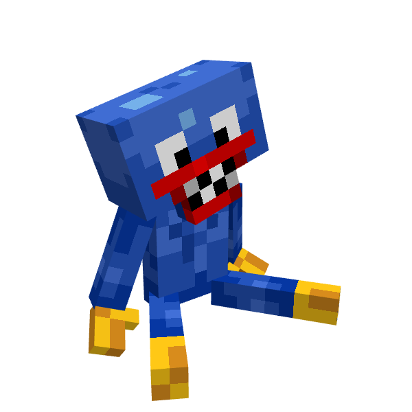 plush Huggy Wuggy, voxel model preview