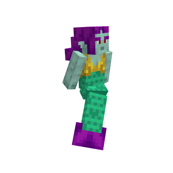 Mermaid, voxel model preview