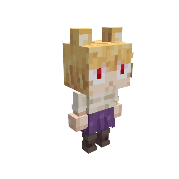 Neco Arc, voxel model preview