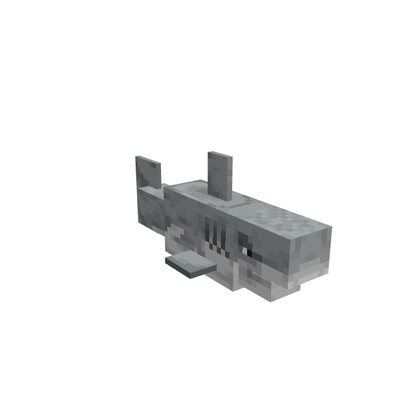 Shark, voxel model preview