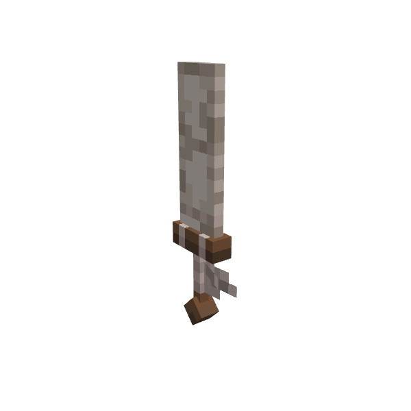 sword, voxel model preview