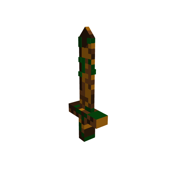 腐朽木剑, voxel model preview