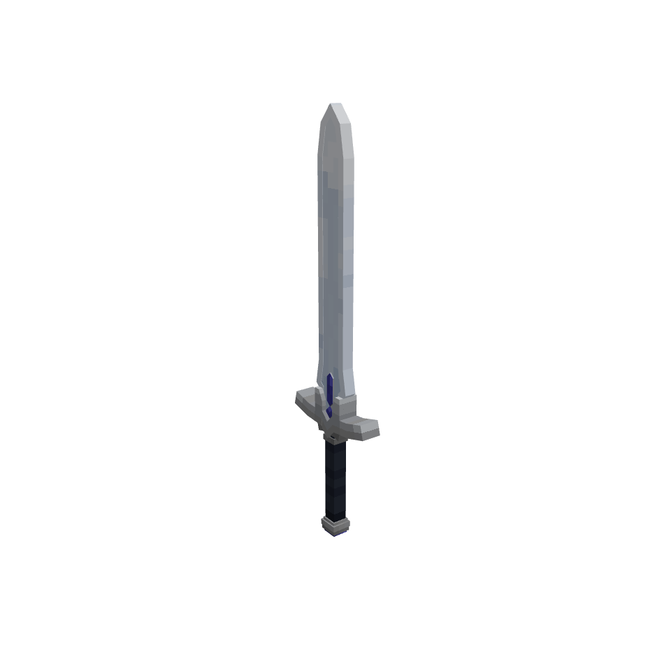 蒼銀の剣, voxel model preview