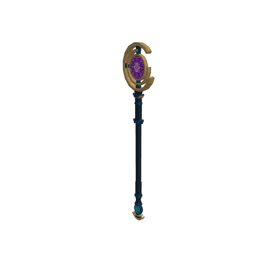 Wand of magic, voxel model preview