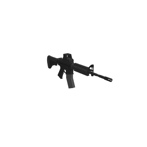 M4a1, voxel model preview