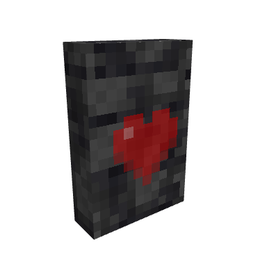 Health Rune Tablet, voxel model preview