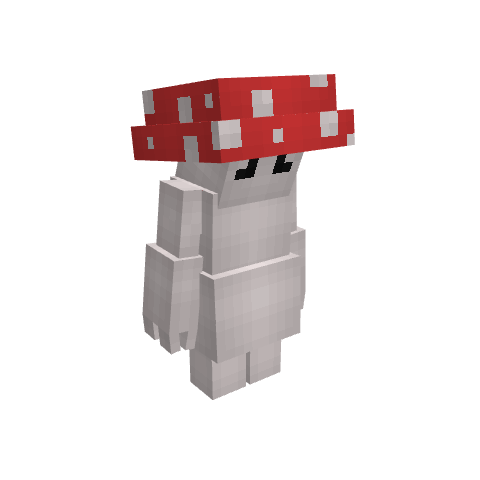 Mushman (red), voxel model preview
