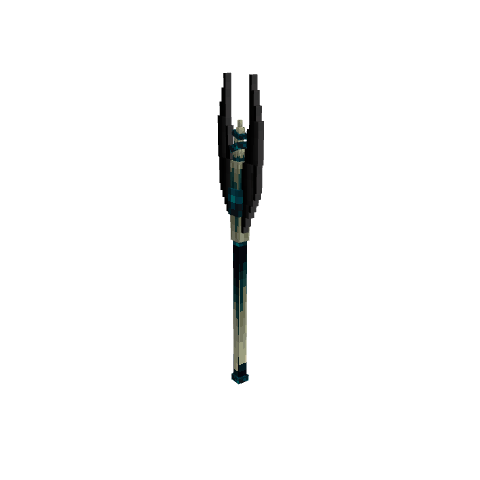 Sculk Bident, voxel model preview