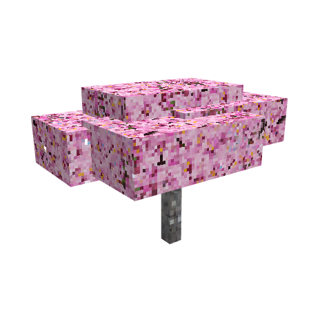 Sakura Tree, voxel model preview