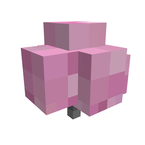 CherrySapling, voxel model preview