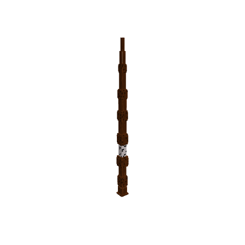 Baguette de sureau, voxel model preview