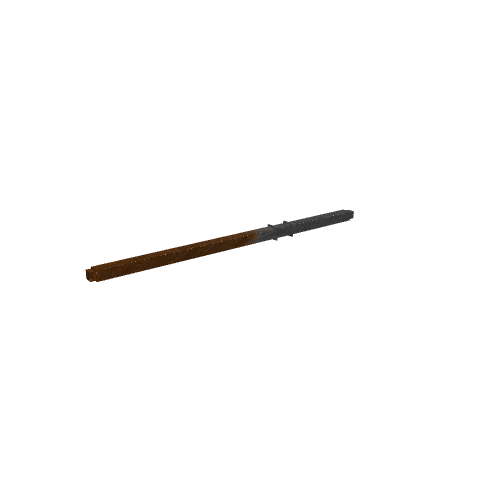 Baguette Drago Malefoy, voxel model preview