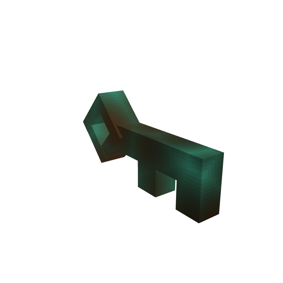 Key, voxel model preview