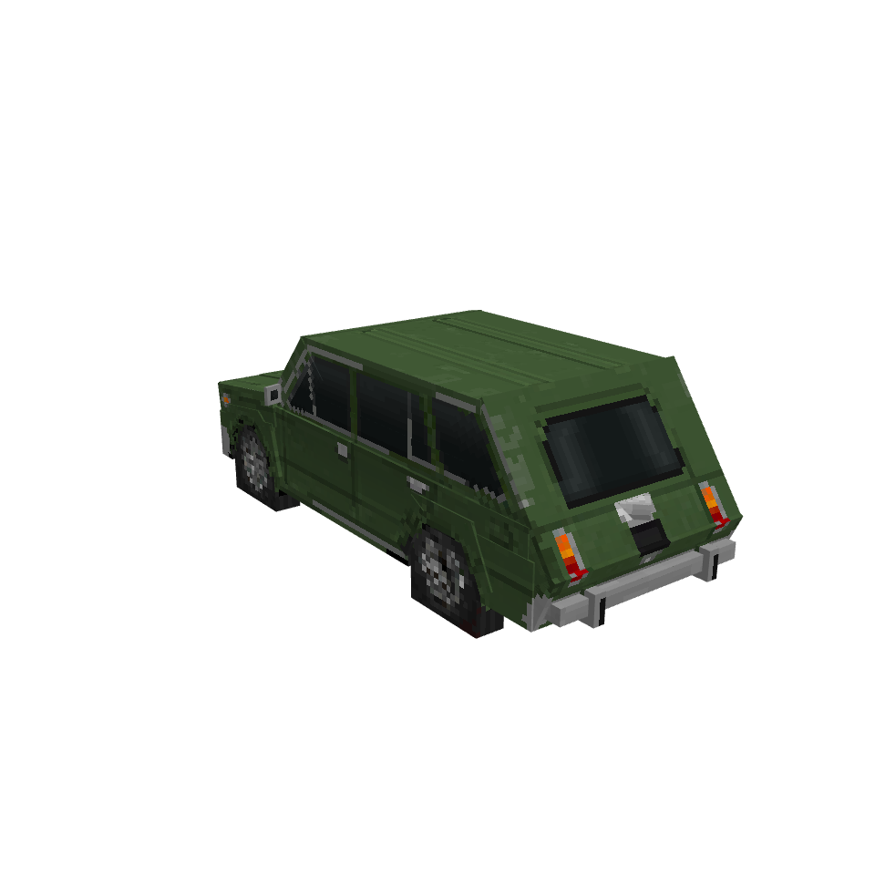 Car, voxel model preview