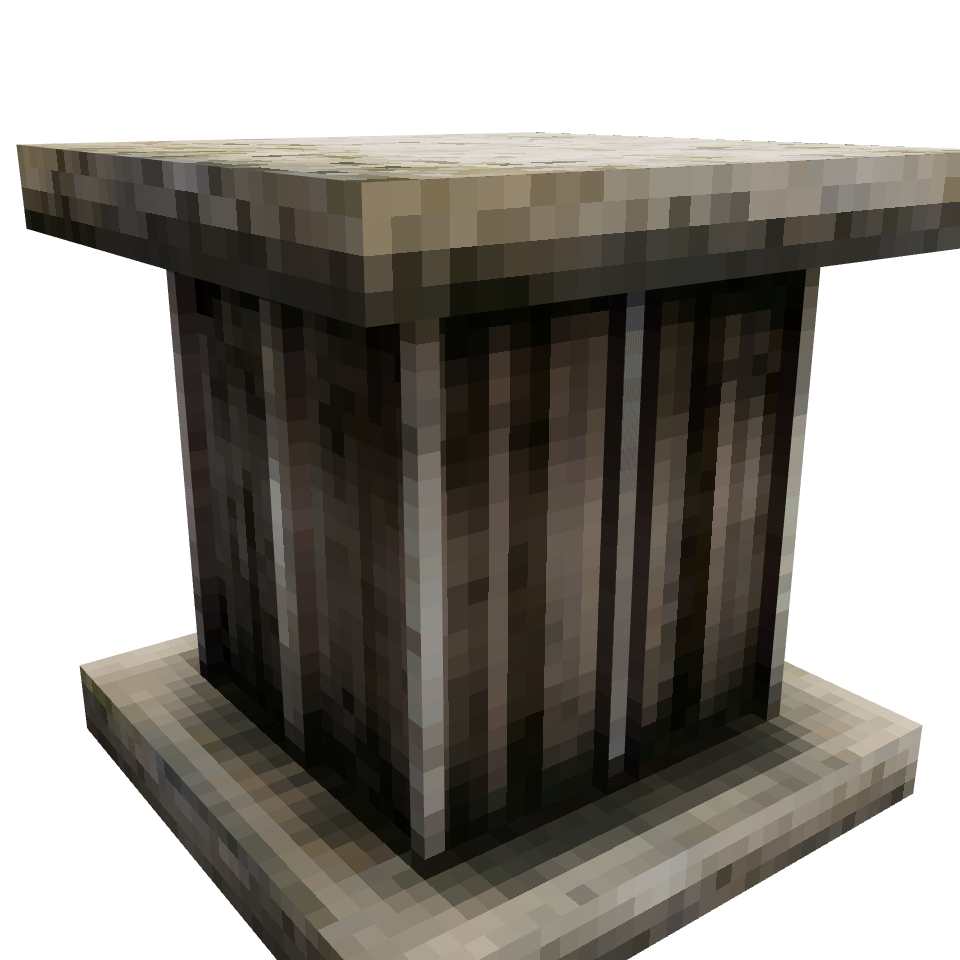 Hytale Stone Column, voxel model preview