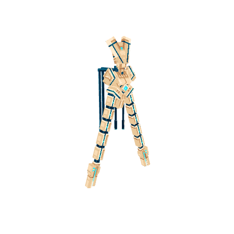 Ancient Mechanical (+6 anim), voxel model preview