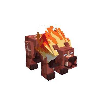Boss - Bipolar Bear Fire, voxel model preview