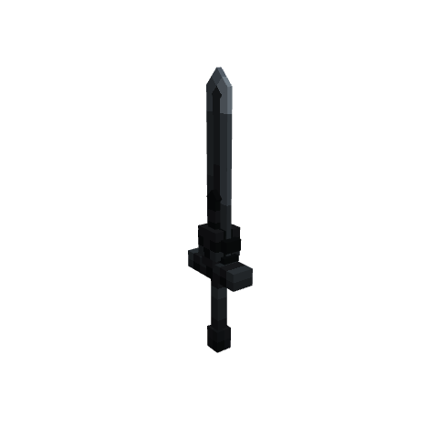 Weapon - Dreaded Blade (Animated), voxel model preview