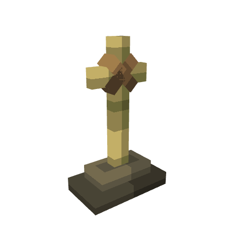 Weapon Entity - First Faith (Totem), voxel model preview