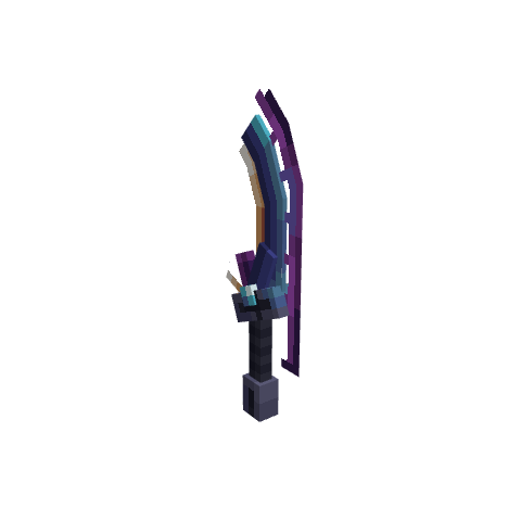 Weapon - Cygnus Edge, voxel model preview