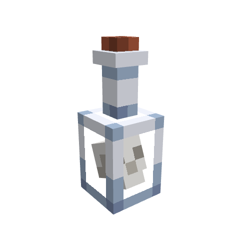 Cosmetic - Bottle Hand, voxel model preview