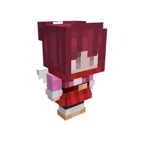 Fanmade - Chibi Mascot, voxel model preview