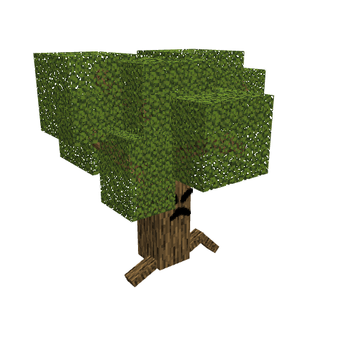 Tree Monster, voxel model preview