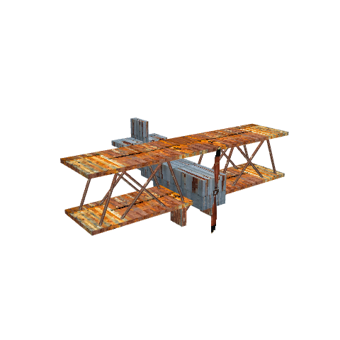 Biplane1, voxel model preview