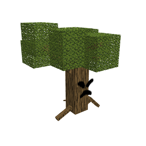 Tree Monster Small, voxel model preview