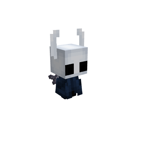 The Knight - Hollow Knight, voxel model preview