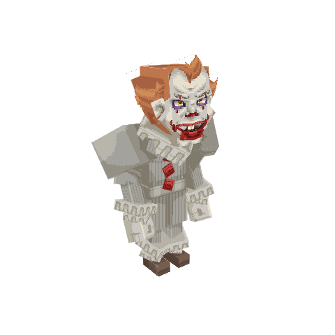 Pennywyse, voxel model preview
