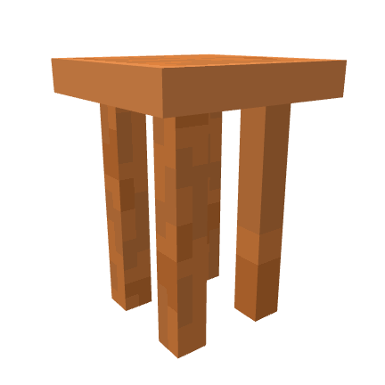 Stool, voxel model preview