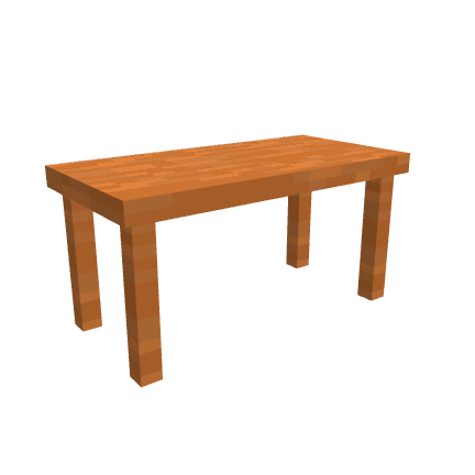 Table, voxel model preview