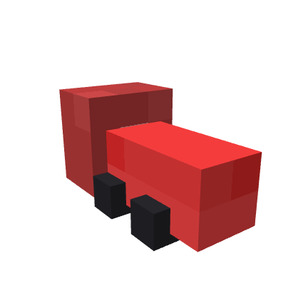Toy Train, voxel model preview