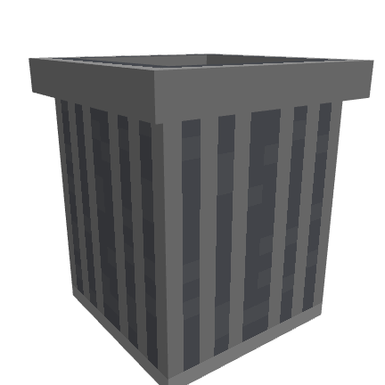 Trash Can, voxel model preview