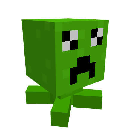 Creeper Plush，体素模型预览
