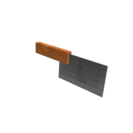 Big Knife, voxel model preview