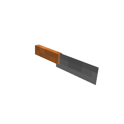 Small Knife, voxel model preview