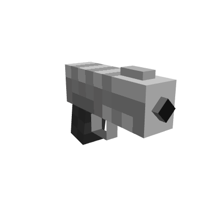 Desert Eagle New, voxel model preview