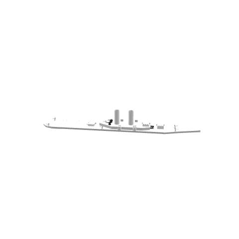 Iowa Class Destroyer Collab, voxel model preview