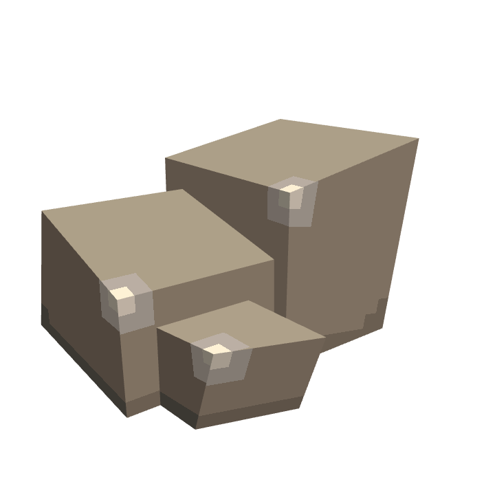 Rock Formation, voxel model preview