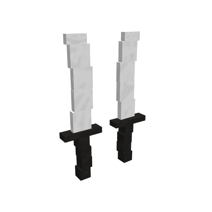 Stone Daggers, voxel model preview