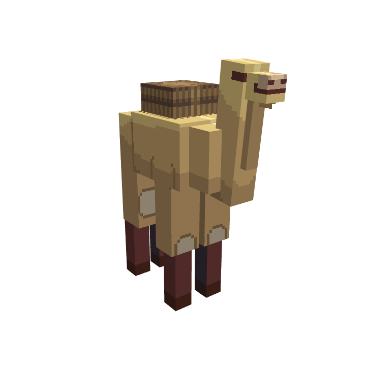 Camel (Walk And Run), voxel model preview