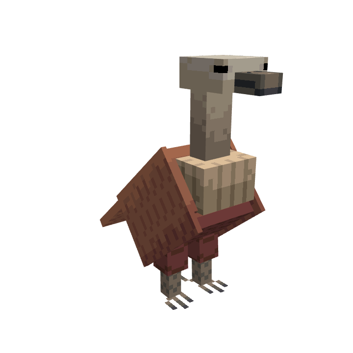 Vulture, voxel model preview