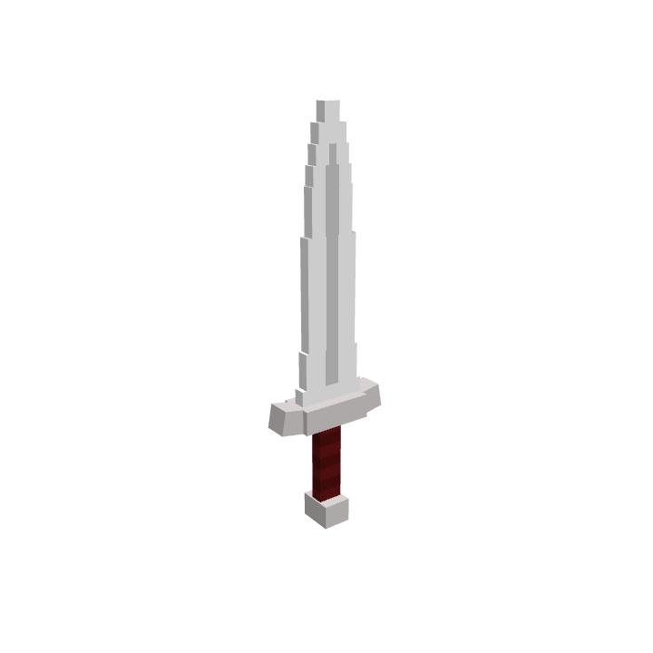 Dagger, voxel model preview