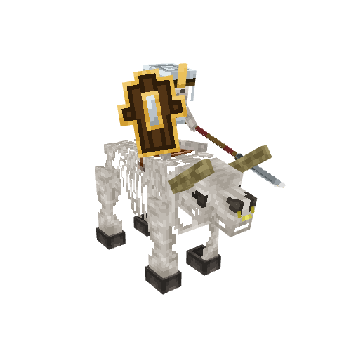 Mounted Skeleton, voxel model preview