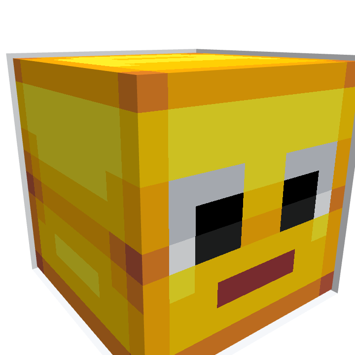 Emoji Neutral, voxel model preview