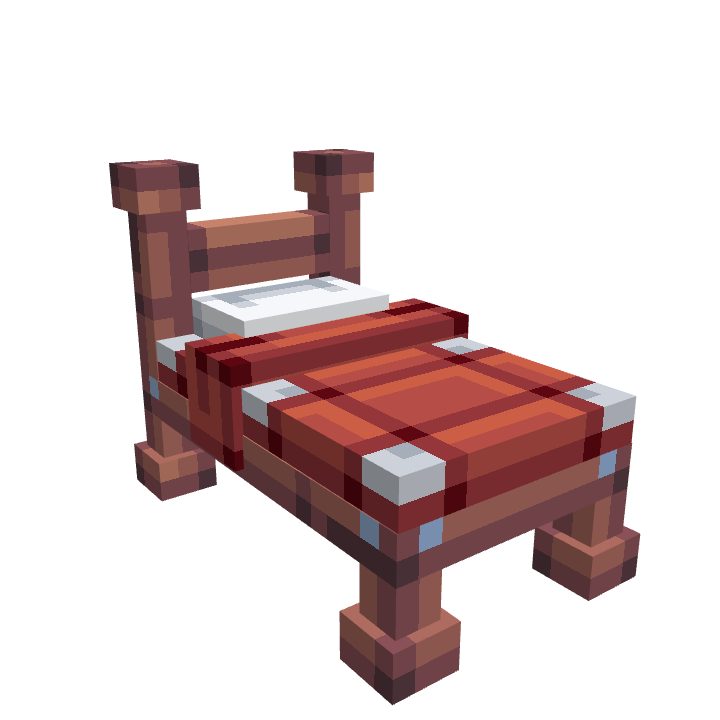 Bed, voxel model preview