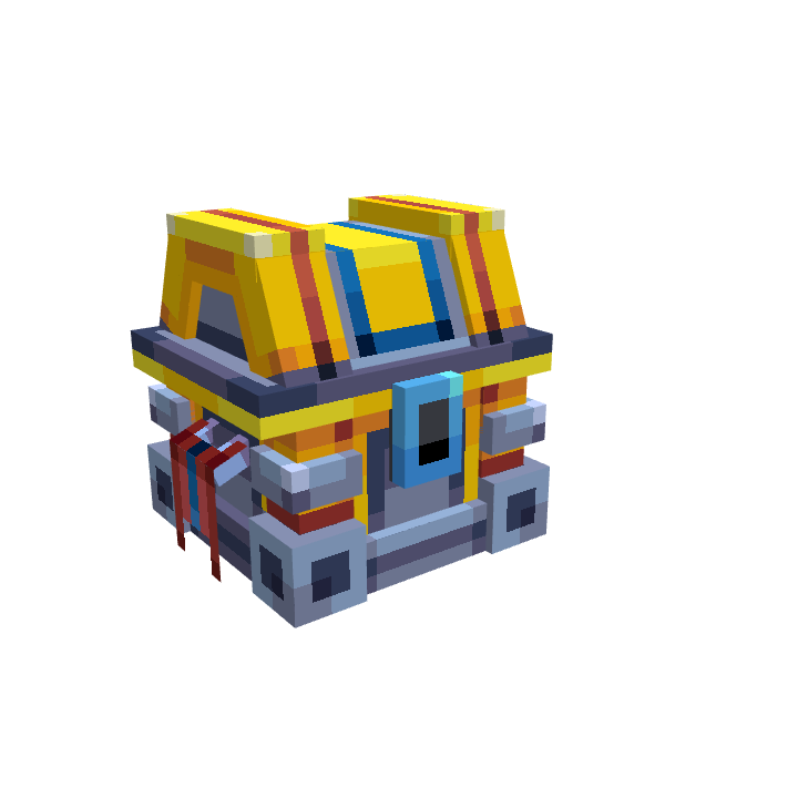 Legendary Crate, voxel model preview